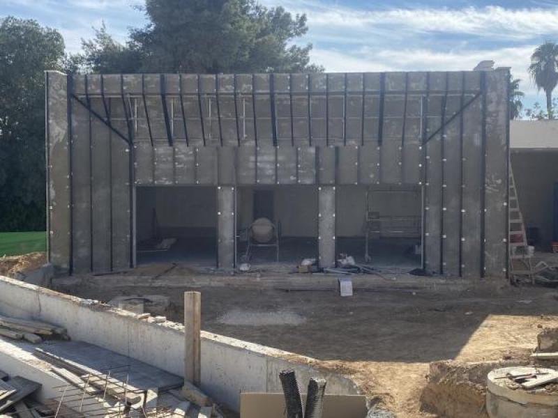 מבנה לפני חיפוי מבנה לפני חיפוי